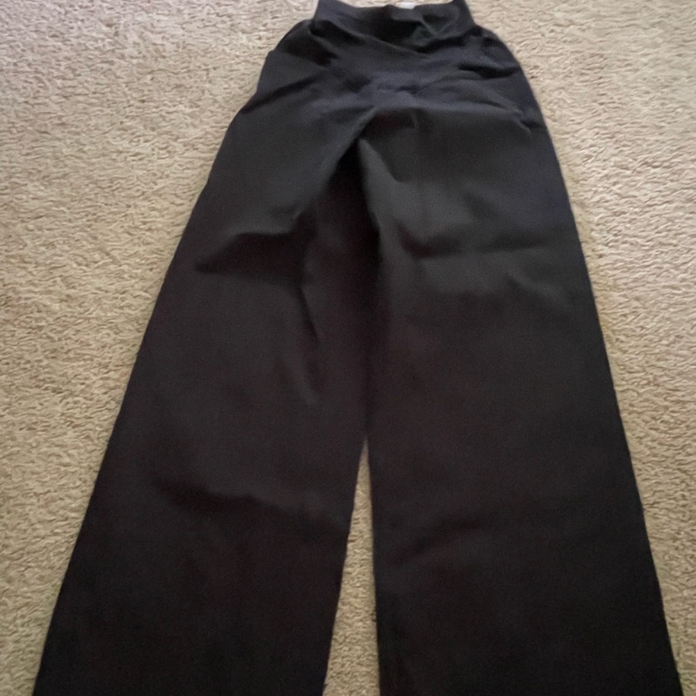 Old Navy Size Small Maternity Pants-Elegant Black Wide-Leg Pants